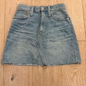 Madewell Denim Mini Skirt